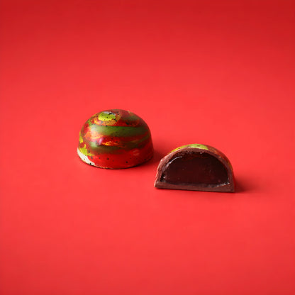Dark Chocolate Ganache + Red Fruits Caramel