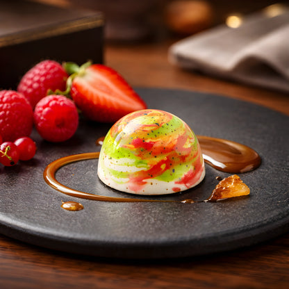 Dark Chocolate Ganache + Red Fruits Caramel